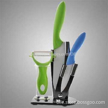 Ceramic Knife Set with Peeler